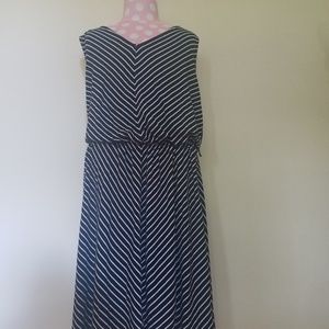 White and Black Dress